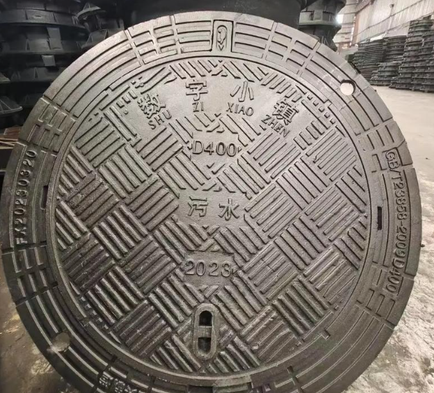 蒋湖农场球墨铸铁防沉降井盖展示